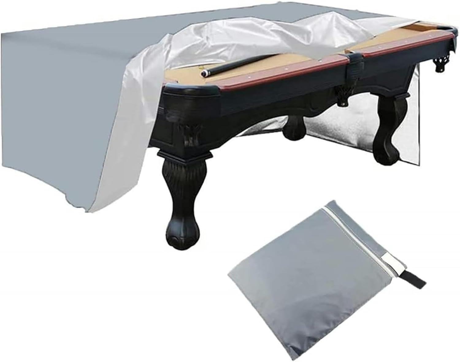 Billiard Pool Table Protective Cover 7ft/8ft/9ft Waterproof Dust Cover Sunscreen Full Protection Cover for Indoor&Outdoor Billiard Snooker Table