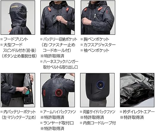 Amazon | 【バートル】BURTLE エアークラフト 空調ウェア ACベスト