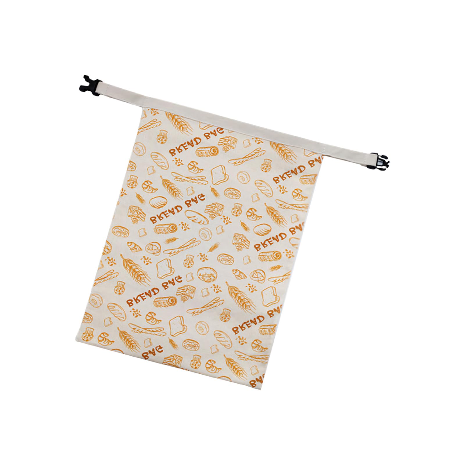 Shunzhong Bread Wheat Wax-Lined Bread Bag With Cotton Outer, Clip Strap Closure, Kitchen Storage Pouch For Pastries Baking Home Bread Storage Bag Kitchen Pouch Cotton Wax Lined Pastry Keeper Loaf Holder