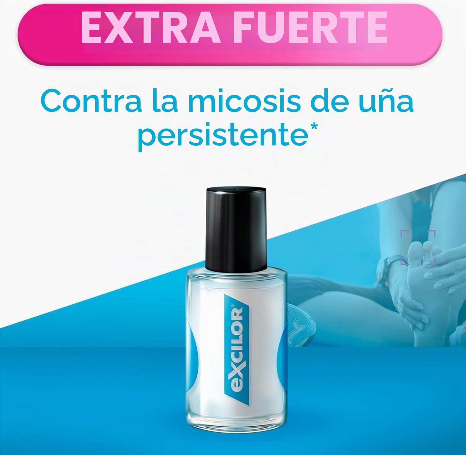 Excilor - Forte - Tratamiento de la micosis de las uñas - Contra la micosis de las uñas persistente - Fácil aplicación con pincel - Sin limar - Clínicamente probado - 30 ml