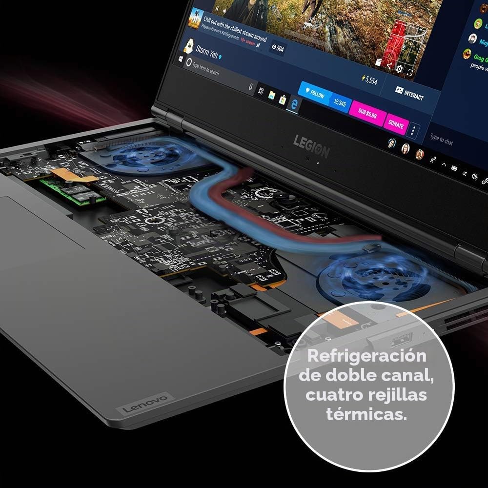 Lenovo Legion Y540 2019 39.6 cm FHD Gaming Laptop Computer, 9ª generación Intel Hexa-Core i7-9750H hasta 4.5GHz, 32GB DDR4 RAM, 1TB HDD + 512GB PCIE SSD, GeForce GTX 1650 4GB, 802.11ac WiFi, Windows
