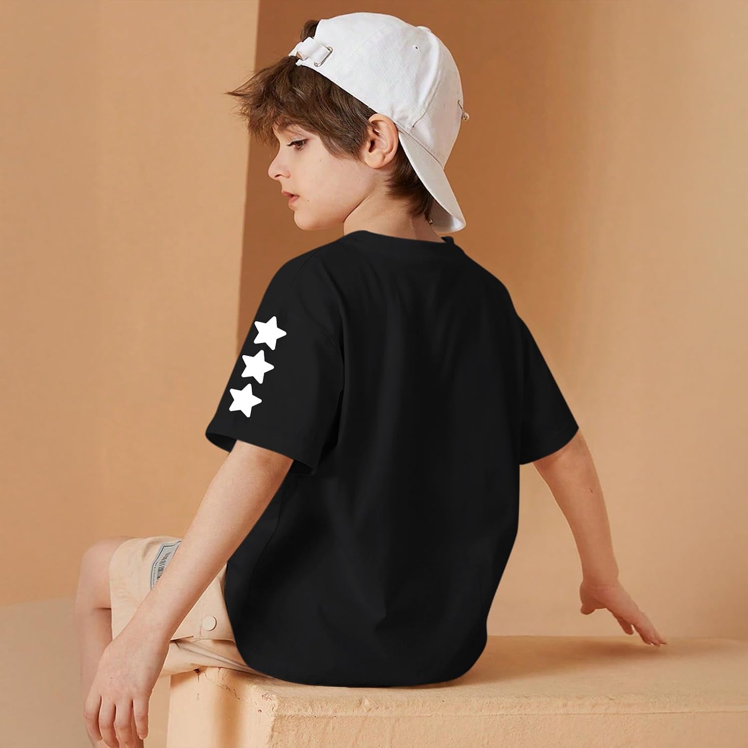 Boys Christian Jesus Shirts Kids Walk with God T Shirts Faith Religious Bible Verse Graphic Tees Tops