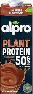 Alpro Chocolate Soya Drink - High Protein - Plant-Based Long Life Dairy Free & Lactose Free Milk Alternative - 1L