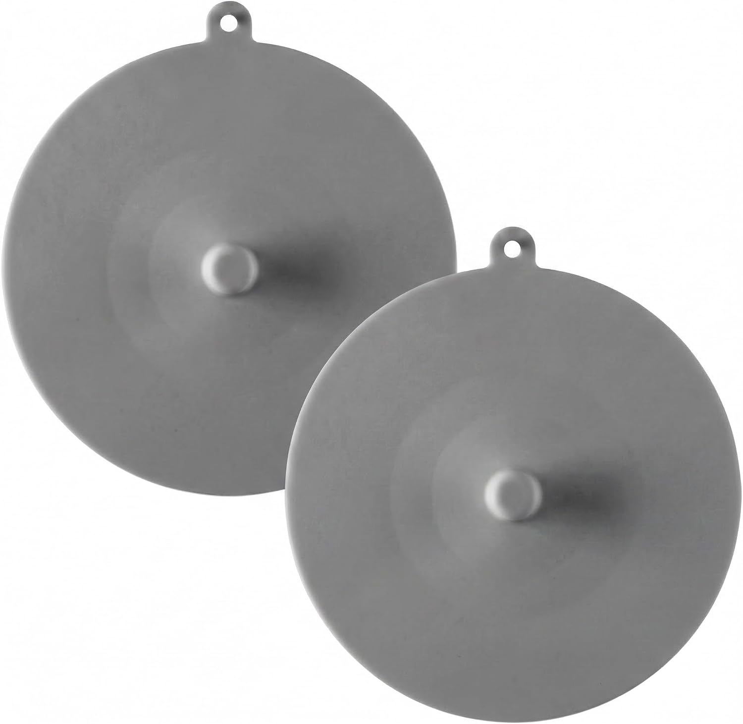 carrotez Silicone Lids for Bowls and Food Storage - Reusable Silicone Microwave Cover, Easy to Clean, Made in Korea, 7.2 Inch, Gray, 2Pack