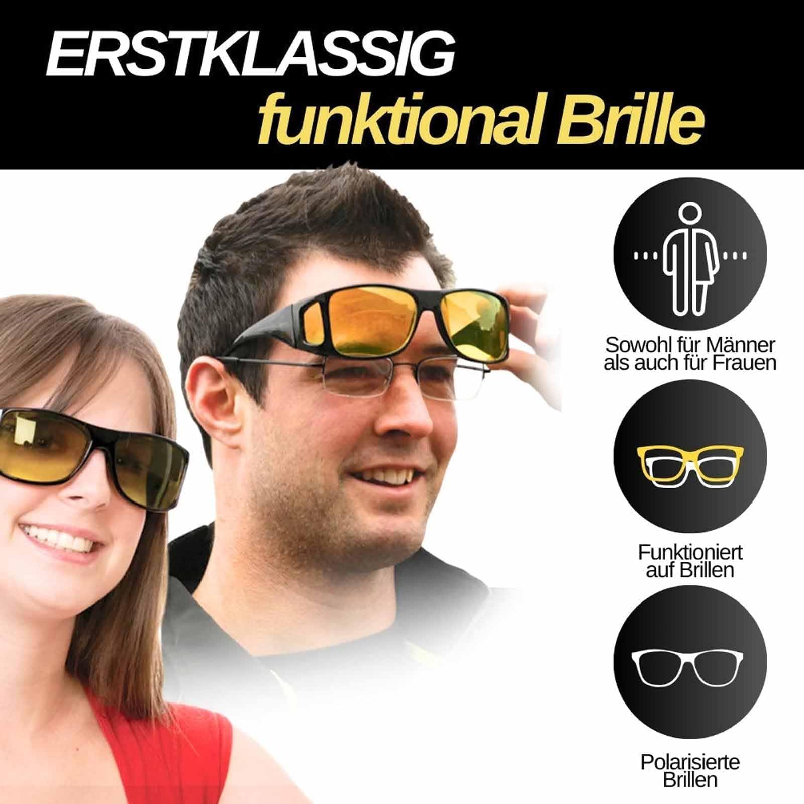 X-Invisio Infrarot-Durchdringungsbrille – Gelbe Gläser, Für Heimwerker, Nachtsicht & Sicherheit