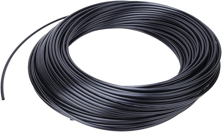 ブラックナイロン高圧空気圧ホースフレキシブルチューブ耐久性エアオイル耐水性産業用油圧システム100Mロール4x2.5mm 6x4mm