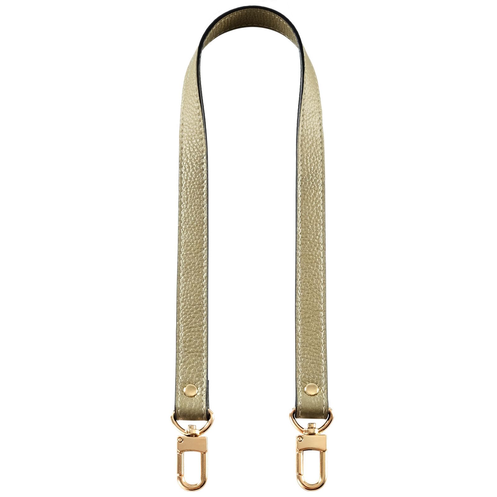 VanEnjoy Full Grain Leather Shoulder Strap Replacement with 2 Square Locks -Extended Version(Gold) โ image 1