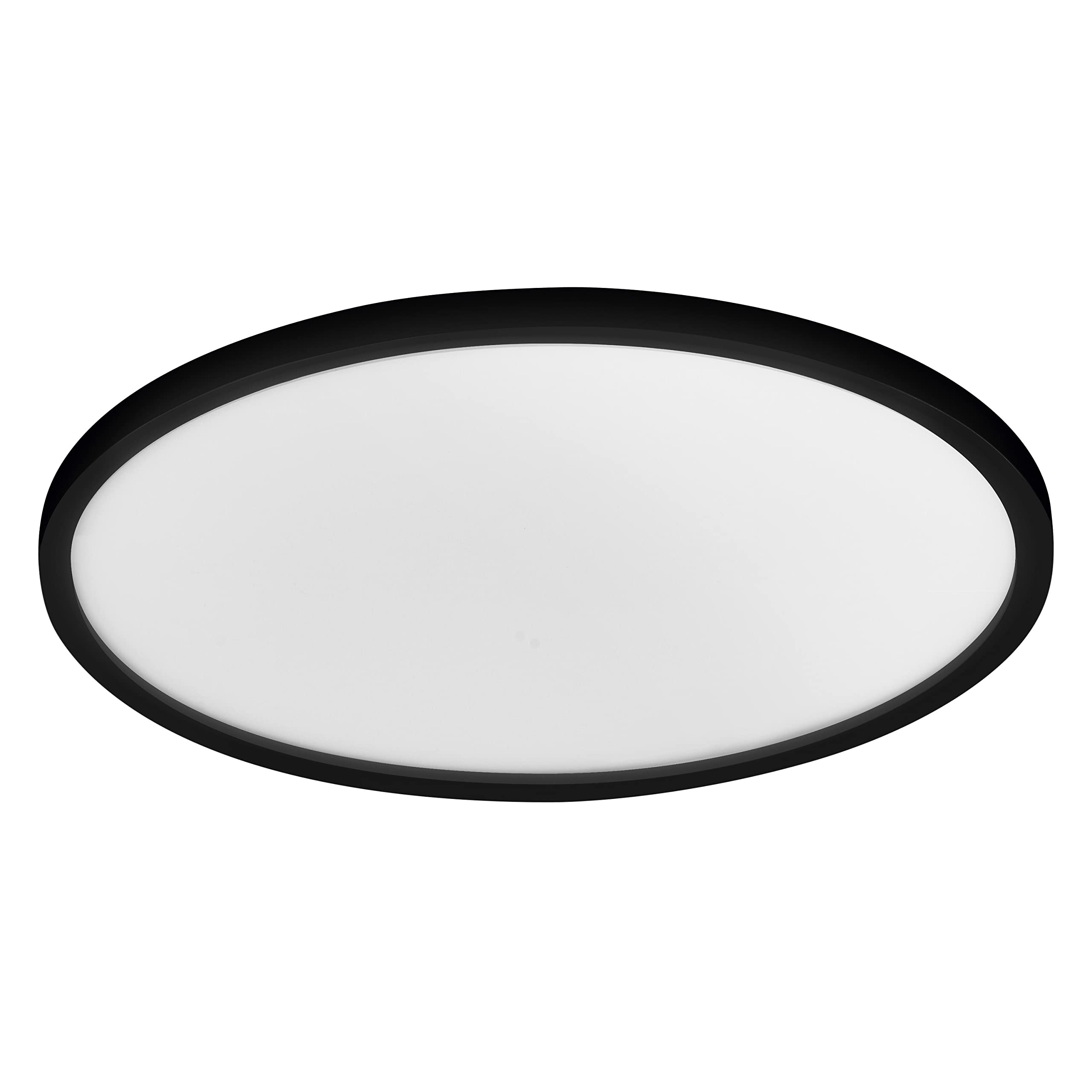 LEDVANCE Smart LED Badezimmerlampe black, 32W, 2700Lumen, 3000-6500K, 50cm, IP44, Orbis Disc Wandleuchte, Badezimmerleuchte mit Wifi Technologie, dimmbar, steuerbar über App und Sprachassistenten