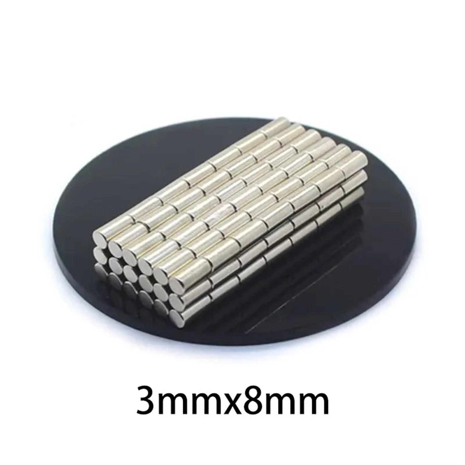 20/50/100/500/1000 Uds 3x8 imán menor de búsqueda pequeño 3mm x 8mm imanes de neodimio redondos a granel 3x8mm imanes de disco fuertes 3 * 8mm (Color : 200PCS)