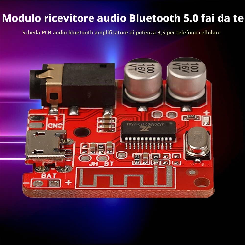Bluetooth Scheda Ricevitore Audio Bluetooth 5.0 3.5Mm Mp3 Lossless Pcb Decoder Board Wireless Stereo Musica ModuleNice e Attraente