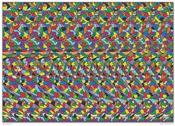Running Free 18"x13" Stereogram Poster
