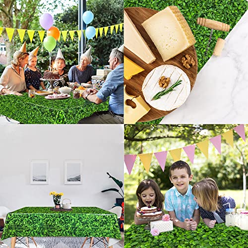 Augisteen 2 Pieces Green Leaves Tablecloth Plastic Greenery Party Table Cover Disposable Tree Leaves Tablecloths For Birthday Baby Shower Wedding Party Table Decor #TOP6