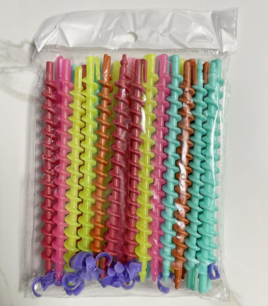 26Pcs Spiral Hair Perm Rod Plastic Long Barber Hairdressing Styling Curling Perm Rod Hair Rollers Salon Tools for Women Girls 6 Inch - Image 3