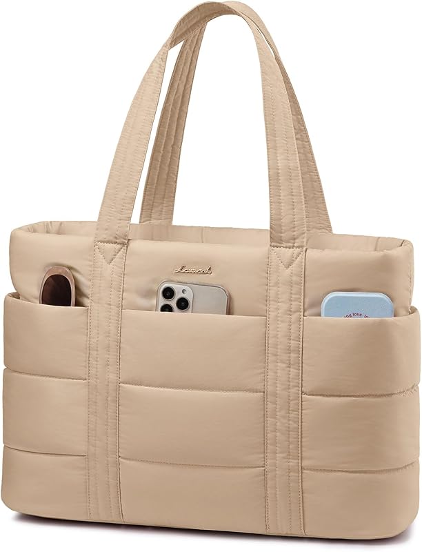 LOVEVOOK 17.3 Colos Női Laptop Táska Khaki Shopper Táska Munkához és Iskolához