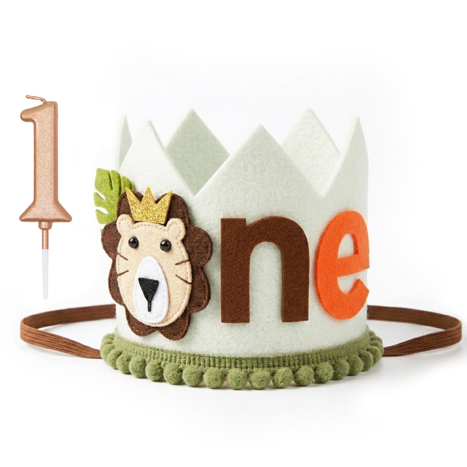 1/2 Birthday 1st Birthday Girl Boy Hat Baby Party Cone Hats Half Wild One Year Old Birthdays Crown Outfit Decorations 6 Months First Birth Decorations 1/2 1st Baby Photo Props Cake Outfit Cake Topper