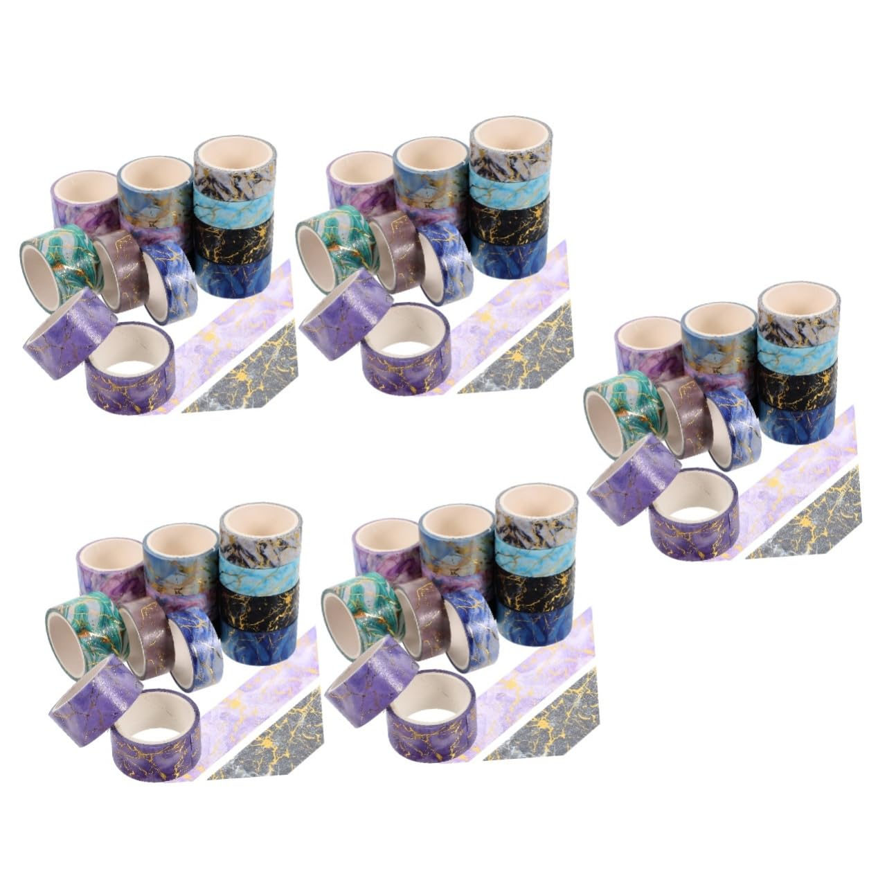 STOBOK 5sets Dekoration Material Klebeband Washi Tape Aufkleber Set Für Planer Tagebuch Scrapbook 14rolls * 5