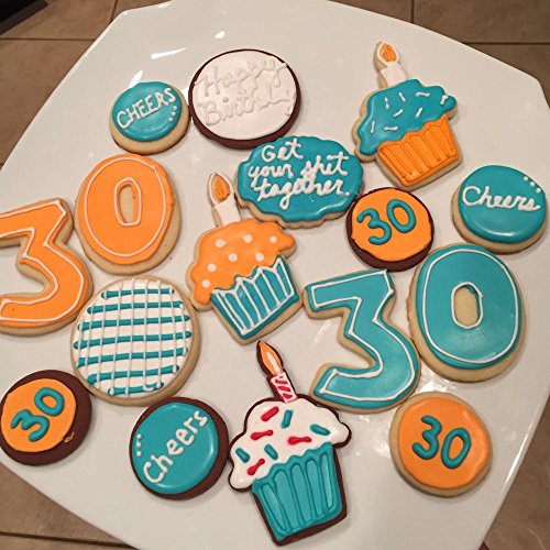 Ertek Numbers Cookie Cutters 3 Inches 9Pcs Jelly Fondant Cutter Set, Stainless Steel, Large Number Cutter (3'' Number Cutter) #TOP4