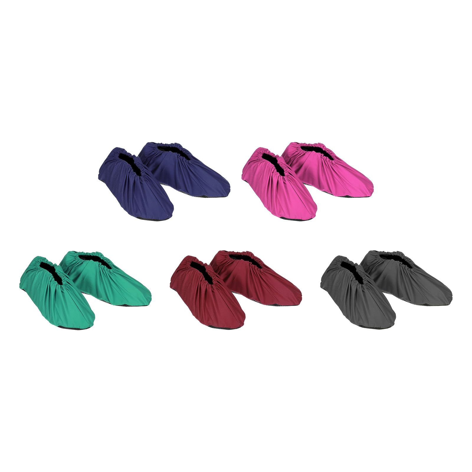 PATIKIL Shoe Covers, 5 Pairs Reusable Non Slip Shoe Covers Thickened Washable Boot Shoe Protector Cover for Indoors Household, Multicolored