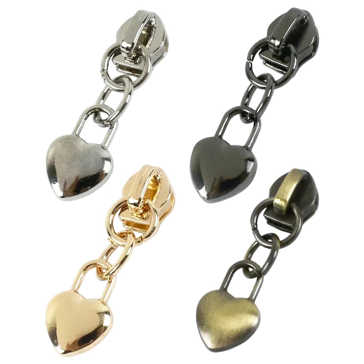 #3 Tirador De Cremallera De Nailon De Repuesto, 50 Piezas De Cabezal De Cremallera De Metal, Piezas De Fijación De Cremallera para Reparación De Ropa, Mochilas Y Equipaje