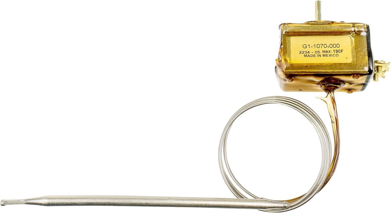 Robertshaw Ranco G1-1070-000 Thermostat, Type G1, Temperature 0-190 °F, 36" Capillary Length