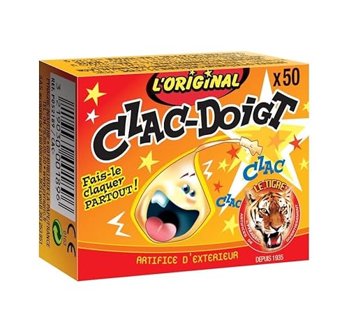 Maelsa® Boite de 50 petits Clacs Doigts Claque Doigt Pétard Fête sans flamme ni mèche- catégorie F1 896 - Choisissez votre nombre de boîtes ! (1 Boite)