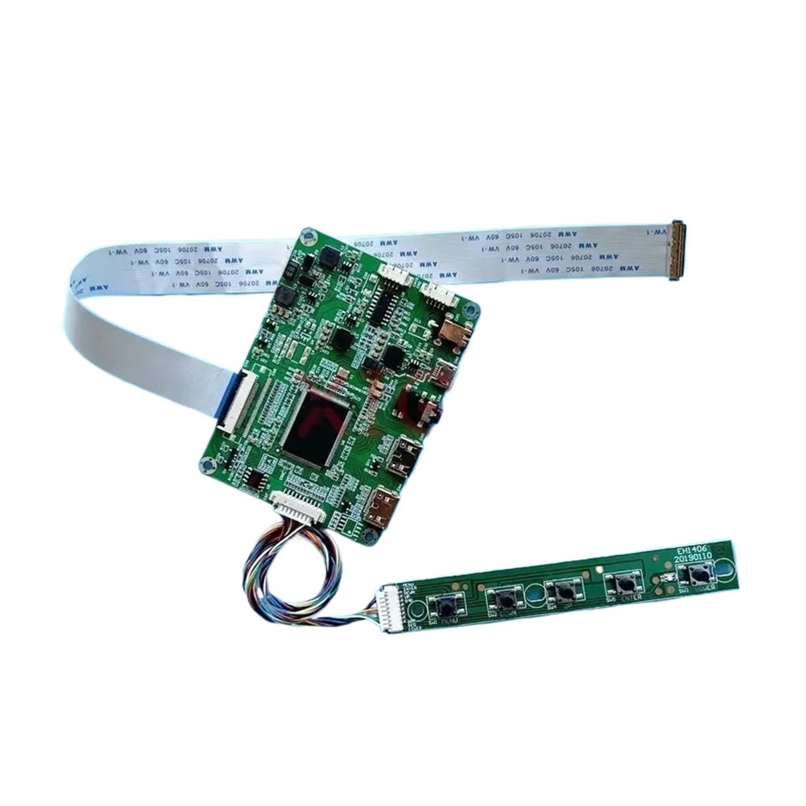 Placa Controladora Compatible con HB140FH1 NT140FHM NV140FHM Kit Pantalla De Ordenador Portátil 14 "30 Pines EDP 1920 * 1080 Compatible con HDMI Mini USB Micro Accesorios(For HB140FH1-401)