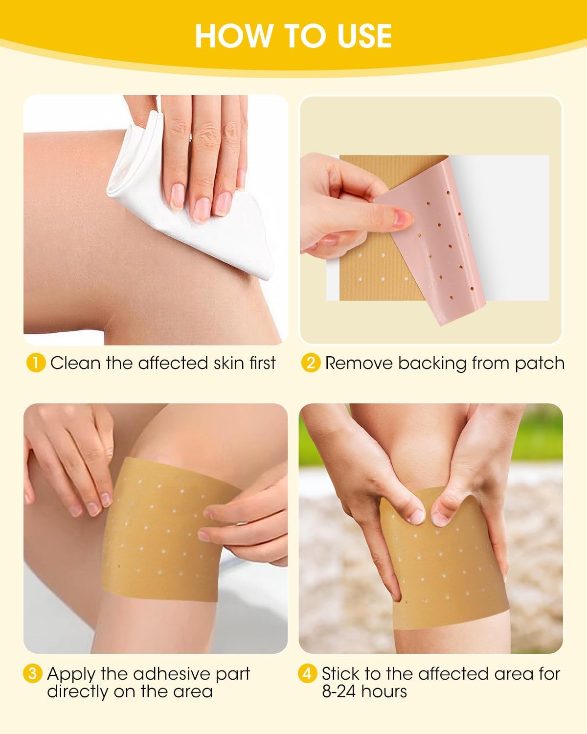 Heat Patches, 60 Count Maximum Strength Muscle & Joint Soothing Patches, 24 Hours Long Lasting Fast Acting Joint Patches for Neck, Shoulders, Back, Knees and Anks image 9 of 9 B0DHWWR4ZH