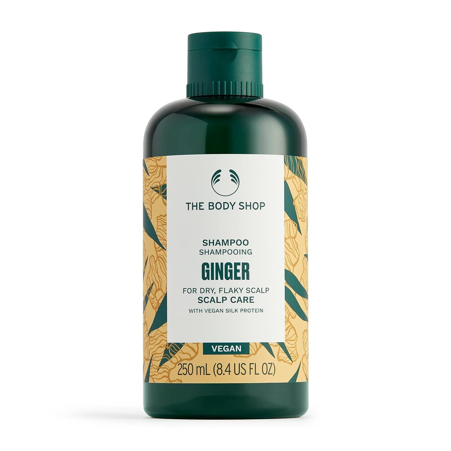 The Ginger Scalp Care Shampoo – For Dry, Flaky Scalp – With Vegan Silk Protein – 250ml The Ginger Scalp Care Shampoo – For Dry, Flaky Scalp – With Vegan Silk Protein – 250ml