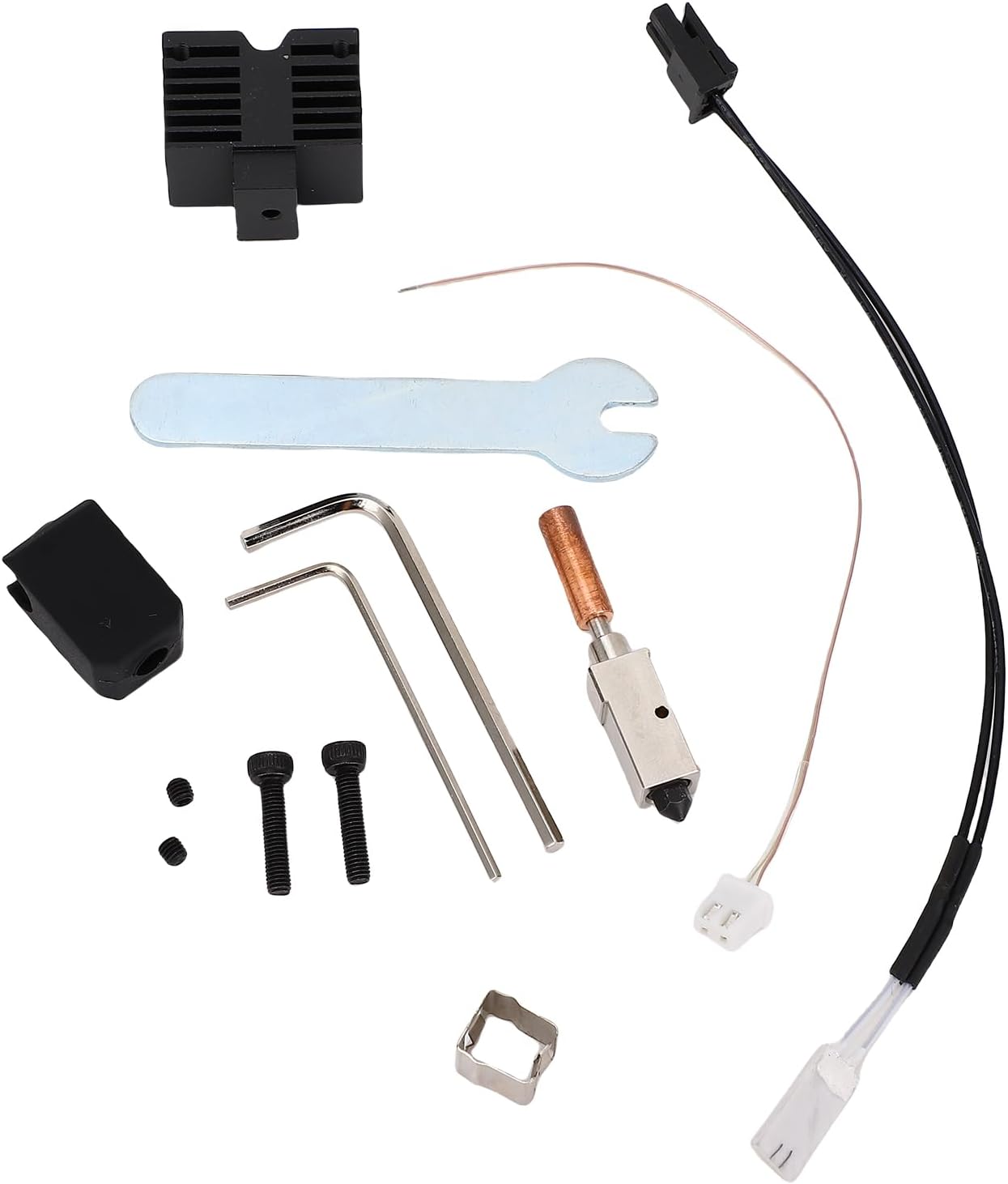 Hotend Replacement Kit for QIDI X Plus 3 X Maximum3 Smart 3 with 0.4mm Hardened Steel Nozzle Ceramic Heater for PLA ABS PETG TPU