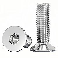 Vista 39 de NACX M6 x 20mm Tornillo de Nylon de Cabeza Redonda y Plana Negro, Phillips, 100