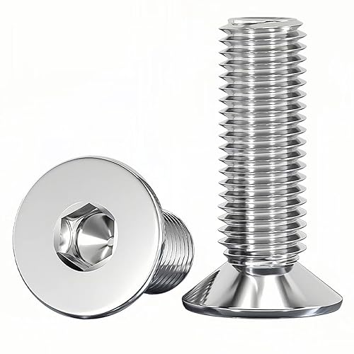 Miniatura 39 de NACX M6 x 20mm Tornillo de Nylon de Cabeza Redonda y Plana Negro, Phillips, 100