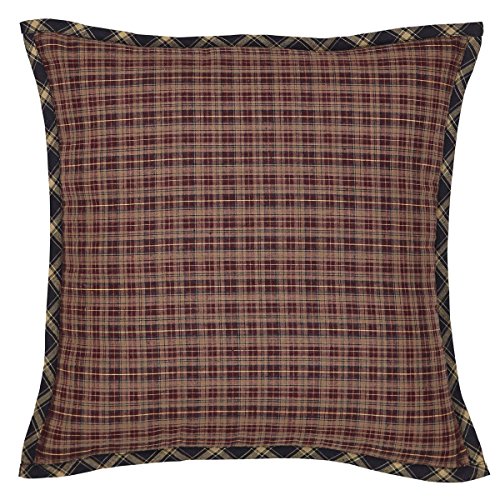 VHC Brands Beckham Cotton 16×16 Fabric Pillow Black