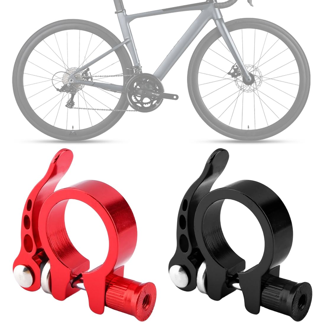 sattelstütze 27 2 welche sattelklemme KUMSODE Stück Fahrrad mit Schnellspanner Aluminium Legierung Sattelklemme 27,2/28,6 mm (Schwarz, Rot, 31.8mm) Sport & Freizeit Model Year:1993 Snowboarding-Accessories Long-Term Review: Leatt Enduro
