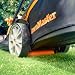 LawnMaster 1800W Electric Lawn Mower with 40cm cutting width, ideal for larger lawns, with rear roller and mulching function, 2 year guarantee