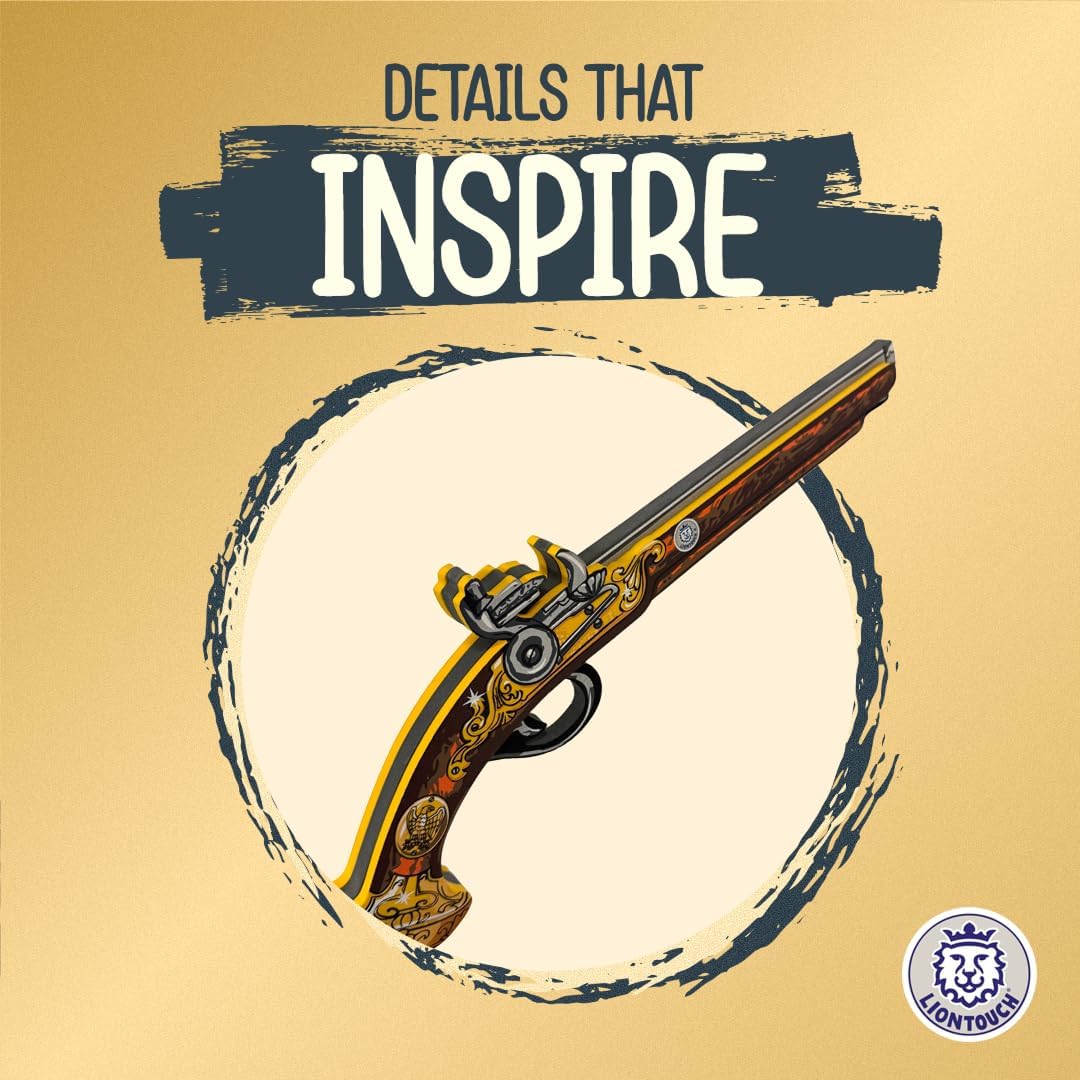 Liontouch - Napoléon Foam Pistol for Kids - Age 3-8 Years | Inspired By Historic French Armies | Safe Costume Accessory For Role Play, Military Adventures & Dress Up Fun