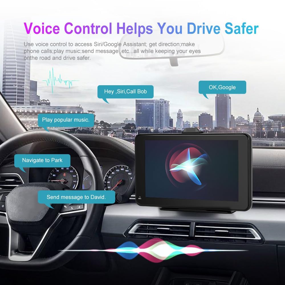 Samochodowy ekran dotykowy do Opel Zafira Meriva Adam Agila, z bezprzewodowym odtwarzaczem multimedialnym Apple CarPlay, Android, Auto, Normalny-7 cali