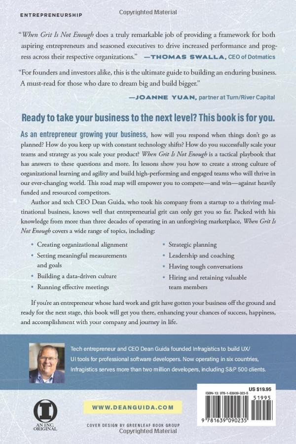 When Grit is Not Enough: An Entrepreneur's Playbook for Taking Your Business to the Next Level - Image 2