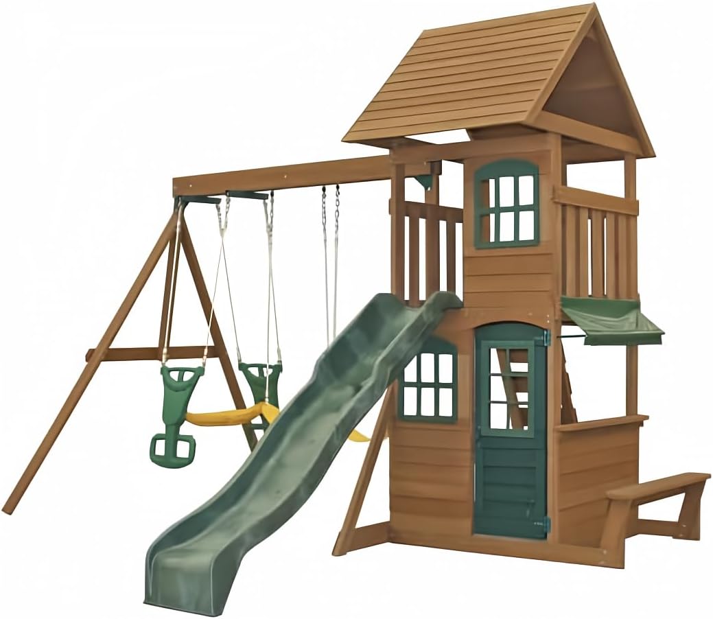 KidKraft Windale Fort Swing Set