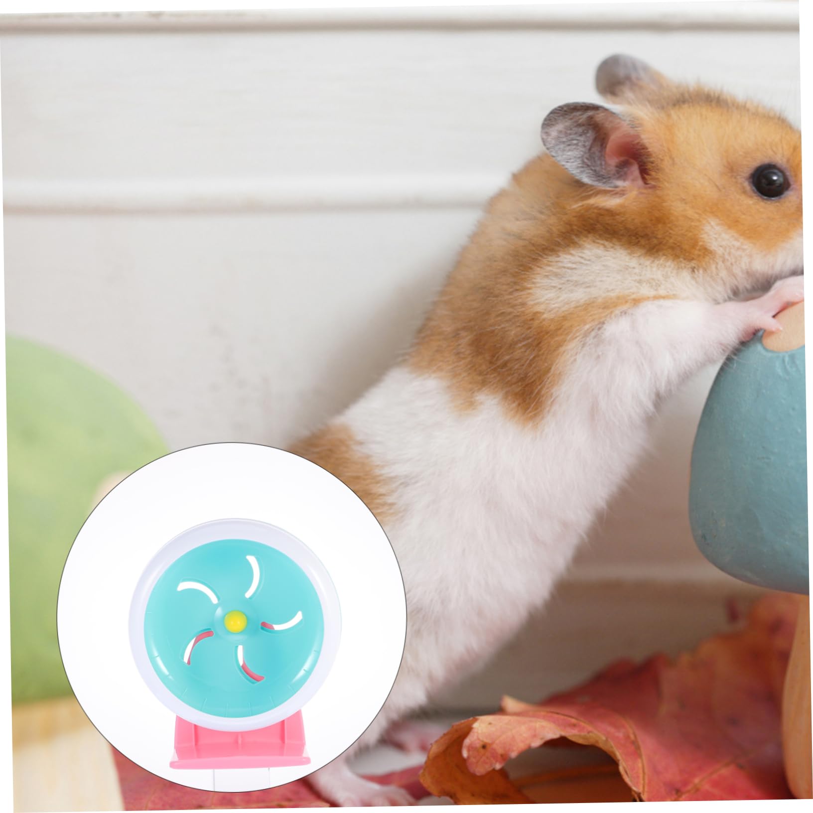 FOMIYES 2piezas Hamster Ejercicio Rueda Silenciosa De Plástico para Pequeñas para Hámsters y Jerbos Juguete De Ejercicio para Roedores Diseño Antideslizante y Seguro