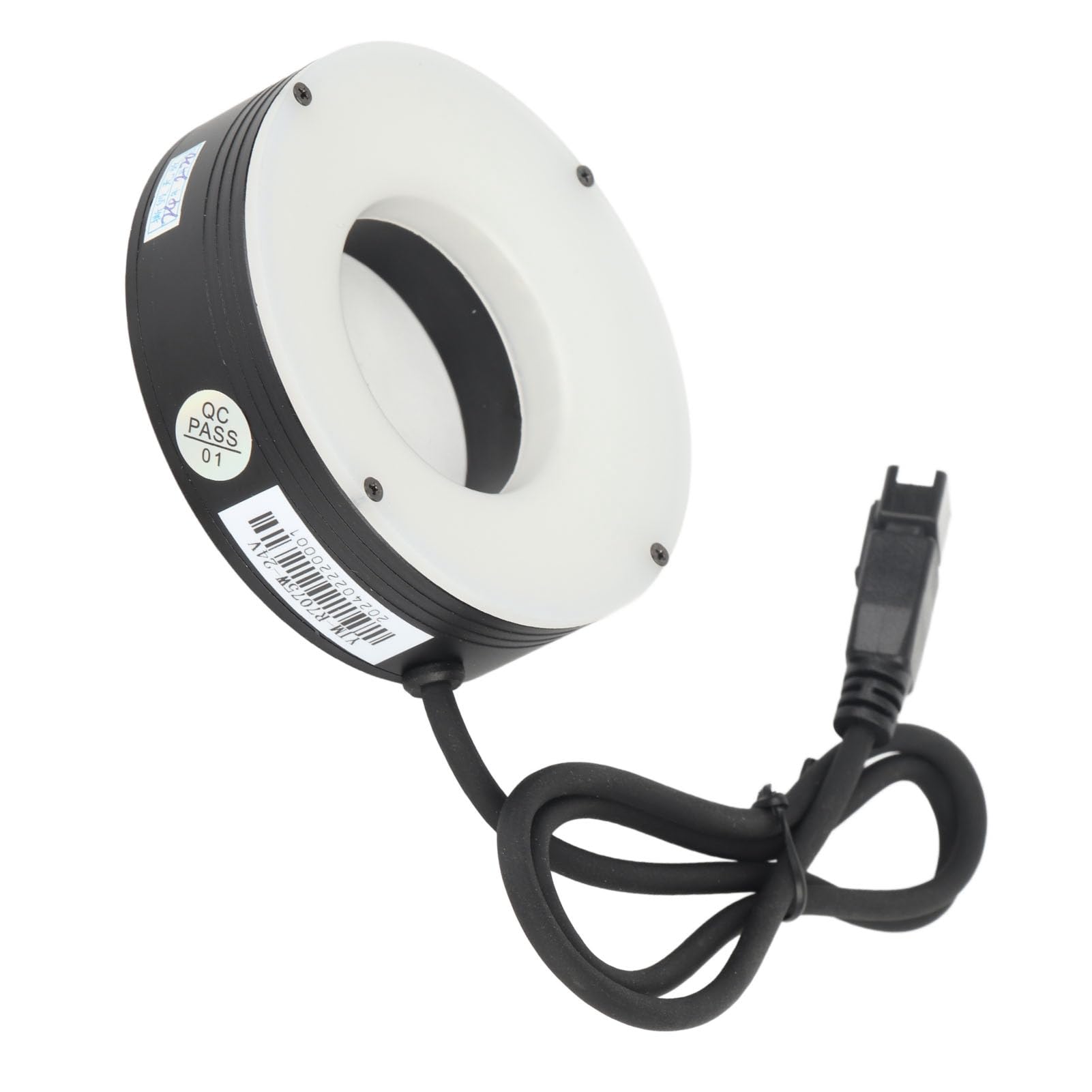 AMONIDA Mikroskop-LED-Lampe, Gleichmäßige Beleuchtungslampe mit Hoher Helligkeit, Einfache Designlampe mit Langlebigem Design, Ideal für Kamera-Binokular-Stereomikroskop 24 V