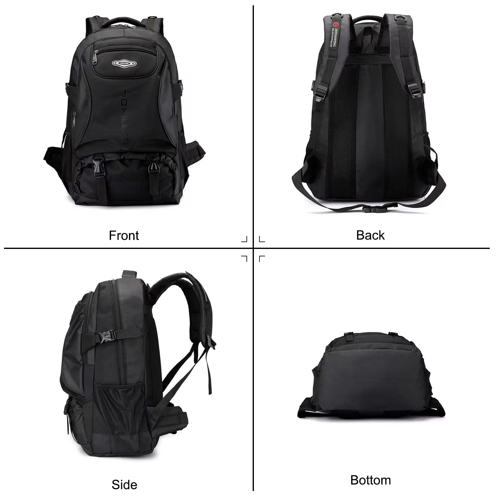 Zaino da Trekking Impermeabile 50/65/85 L Zaino Zaini Durevole Backpack per Donna Uomo Campeggio Arrampicata Viaggio Sport Marrone Scuro C
