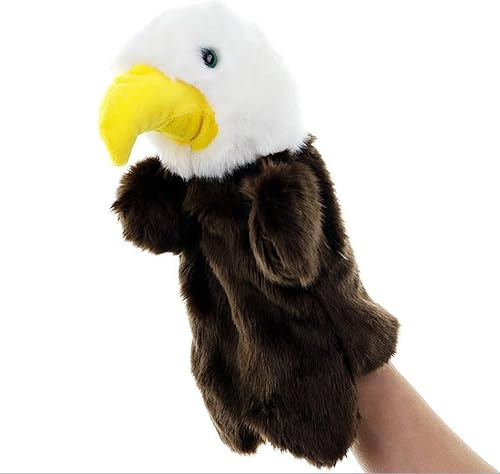 Marionetas de mano de águila de peluche, juguetes para imaginativos juegos de simulación, regalos para niños y niñas