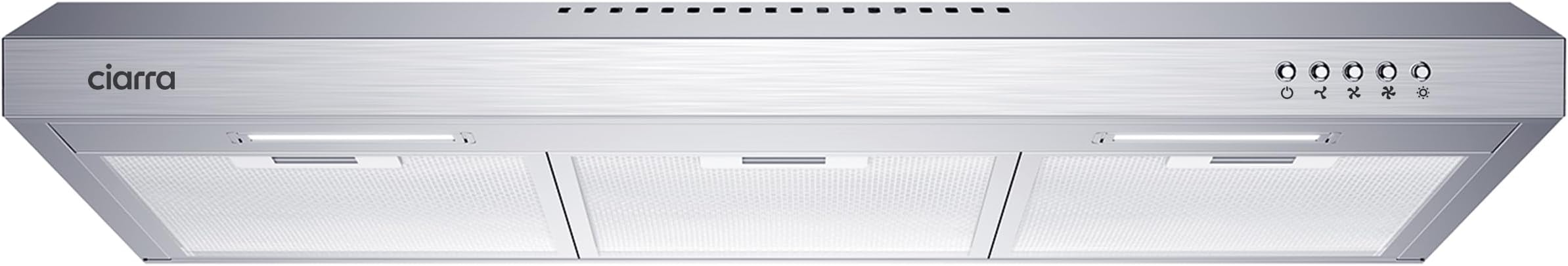 CIARRA Ductless Range Hood 30 inch Under Cabinet Hood Vent for Kitchen Ducted and Ductless Convertible CAS75918A