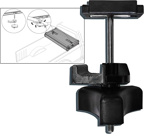 Miniatura 5 de Piezas de repuesto universales para cubierta rígida de tres pliegues Tonneau - 6* pernos en T, abrazadera trasera, abrazadera delantera