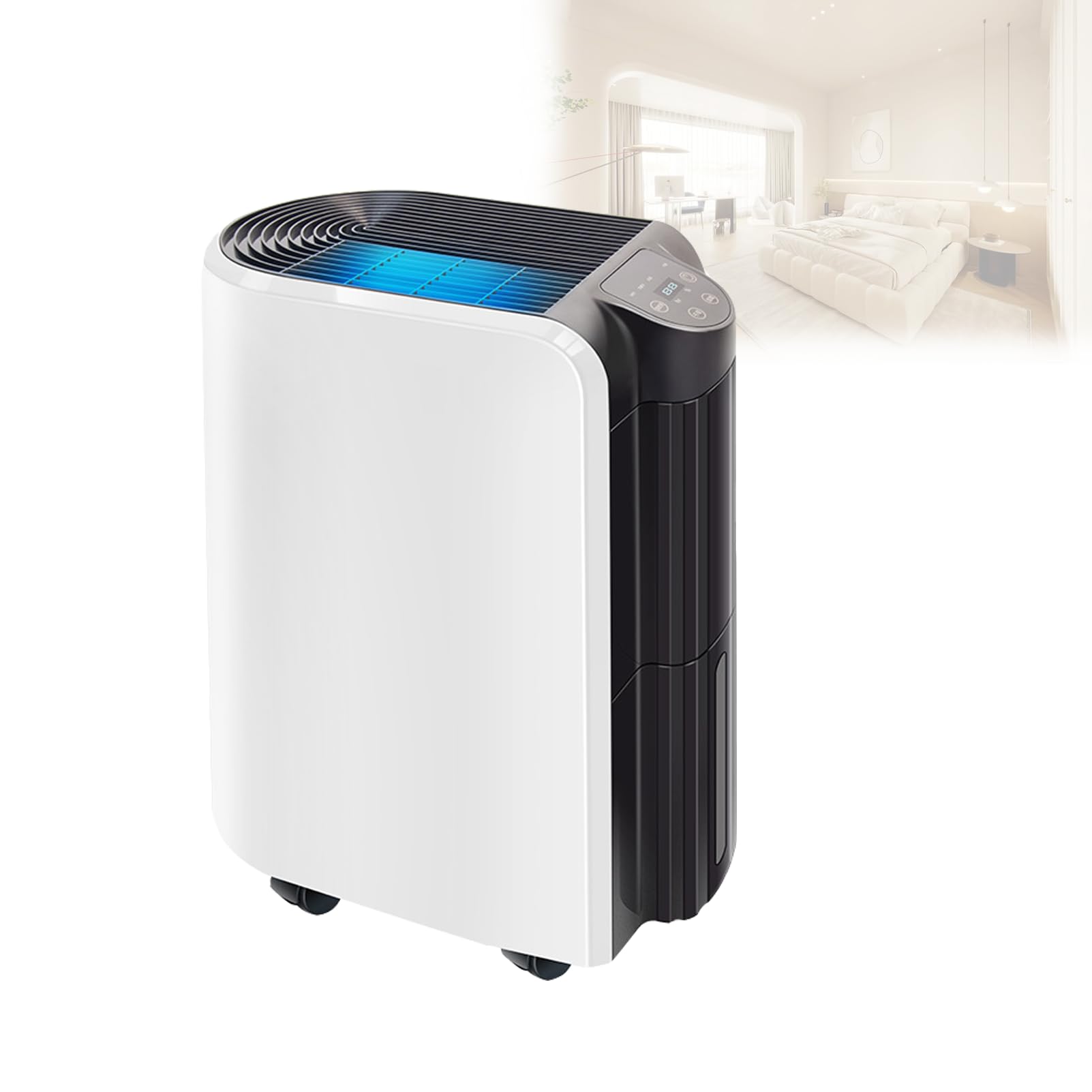 Osuszacze Powietrza Do Domu, Osuszacz Powietrza SprężArkowy 20 L/30 L/60 L/Dzień Do Sypialni, Inteligentne Sterowanie Aplikacją Wspomaga Suszenie, Z 2,2 L Wody Do Wilgotnych Piwnic MS-920B
