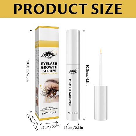 Eyelash Serum & Eyebrow Serum for Better Growth of Eyelashes & Brows Eyelash Serum for Longer Thicker Eyelashes - Eyelash Serum for Natural Growth Stronger Lashes (Pack of 1)