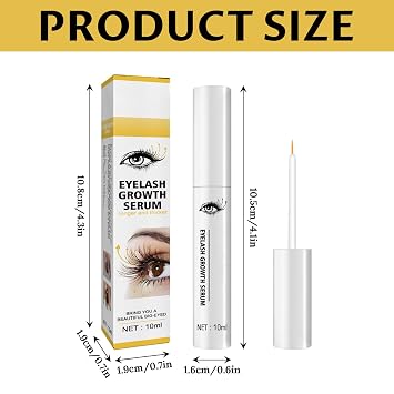 Eyelash Serum & Eyebrow Serum for Better Growth of Eyelashes & Brows Eyelash Serum for Longer Thicker Eyelashes - Eyelash Serum for Natural Growth Stronger Lashes (Pack of 1)
