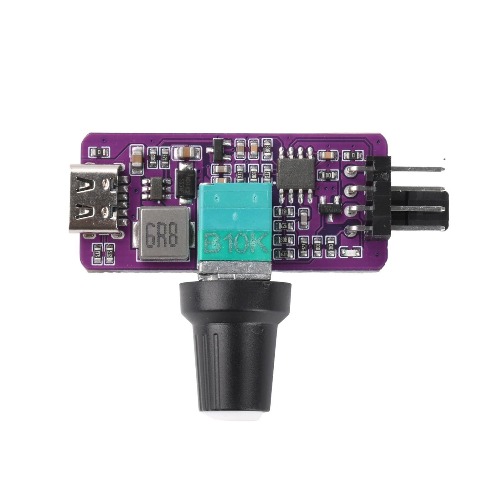Compactly 4Wire Fan Controller with Precisely Speed Control for Builds 5V to 12V Speed Regulator Module Quiet Computer Fan Regulator