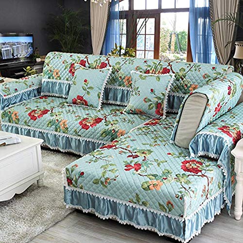 Canapé serviette anti-glisse en coton pour protéger un divan des taches du quotidien
