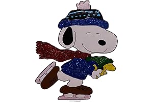 18" Peanuts Gang Around The Tree Christmas Yard Art Outdoor Christmas Decor...